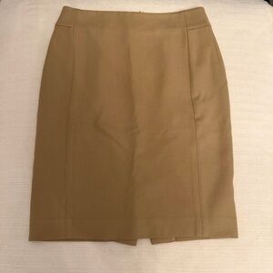 LOFT Women's Tan Pencil Skirt